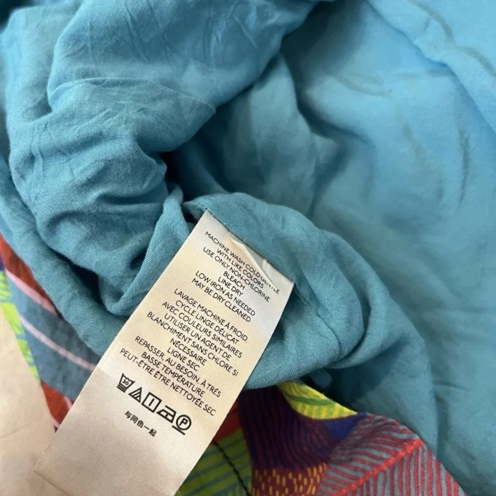 Anthropologie the art of Orange Sigal Tropical print Dress - Picture 7 of 14